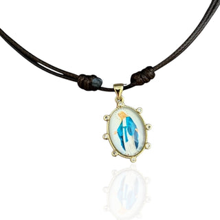 Our Lady of the Miraculous Medal Cord Necklace - Georgina Nicol