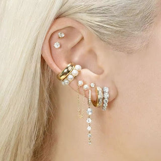 Pearl Hoop Ear Cuff - Georgina Nicol