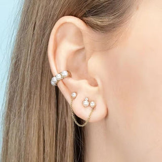 Pearl Hoop Ear Cuff - Georgina Nicol