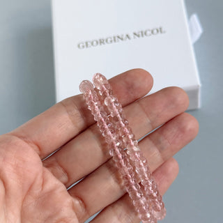 Pink Crystal Quartz Necklace - Georgina Nicol