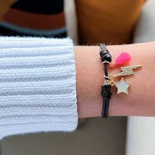 Load image into Gallery viewer, Power, Light, and Joy — Star, Lightning Bolt &amp; Tassel Bracelet - Georgina Nicol
