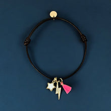 Load image into Gallery viewer, Power, Light, and Joy — Star, Lightning Bolt &amp; Tassel Bracelet - Georgina Nicol
