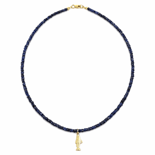 Power, Protection & Direction Blue Sapphire Shark Necklace - Georgina Nicol