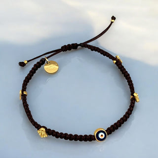 Protected by Ancient Symbols — Evil Eye & Hamsa Bracelet - Georgina Nicol