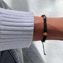 Load image into Gallery viewer, Protected by Ancient Symbols — Evil Eye &amp; Hamsa Bracelet - Georgina Nicol
