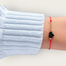 Load image into Gallery viewer, Protected by Love and Strength — Azabache Heart Red String Bracelet - Georgina Nicol
