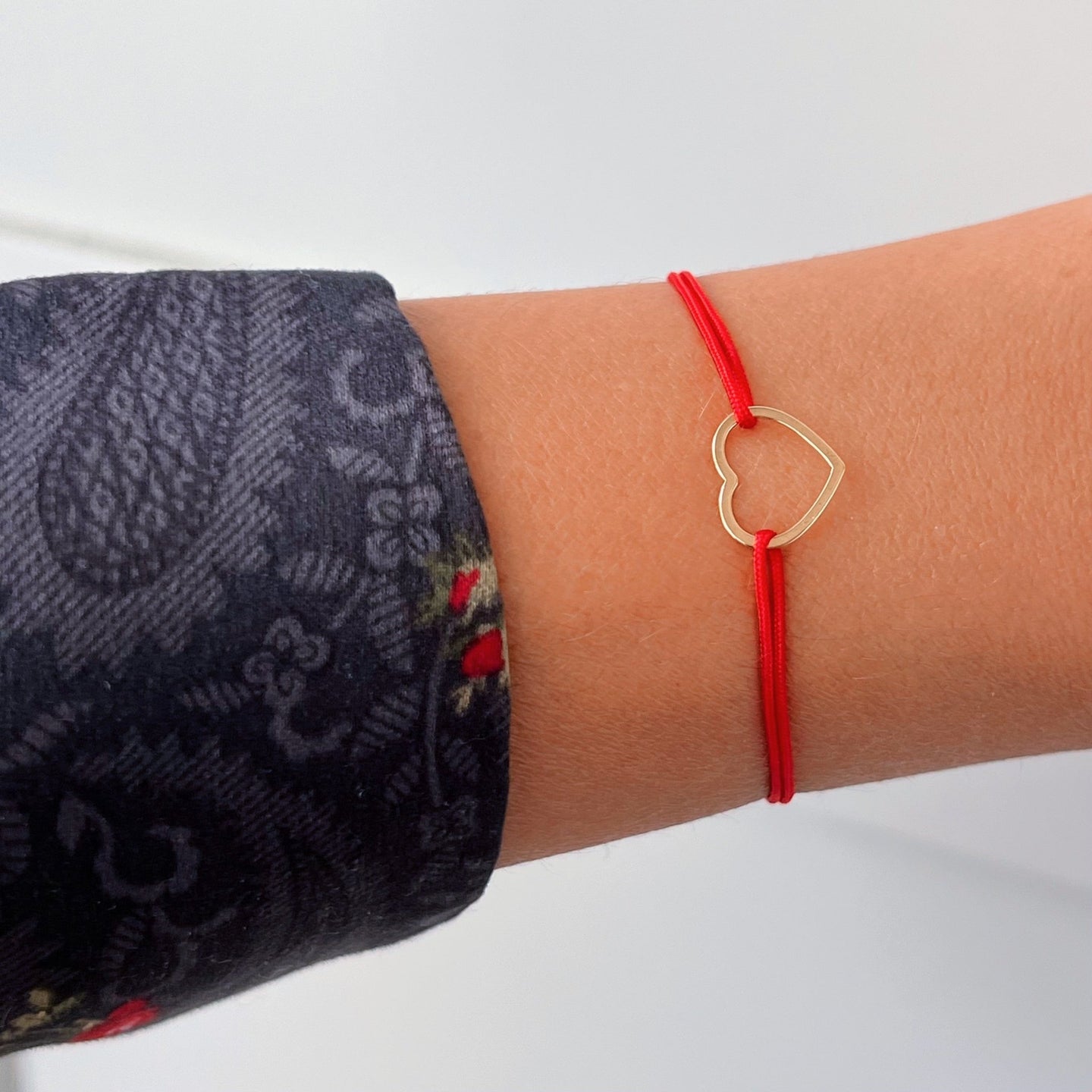 Protected by Love Bracelet – Red String Heart Bracelet - Georgina Nicol