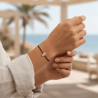 Protected Energy 14K Solid Gold Diamond Hamsa Bracelet - Georgina Nicol