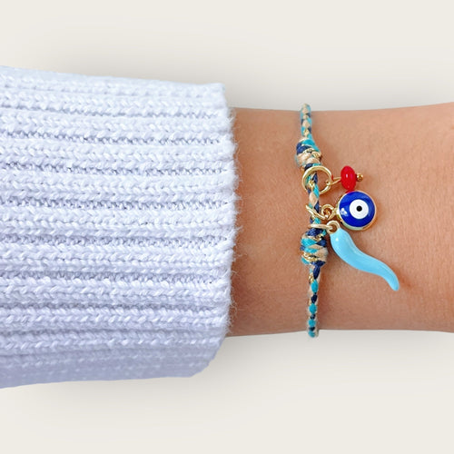 Protection and Fortune Surround Me — Braided Cord Bracelet - Georgina Nicol
