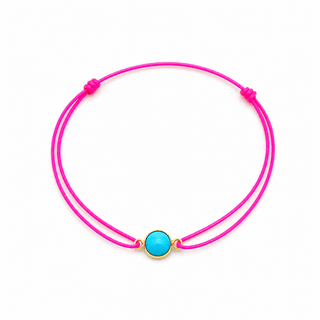 Protection & Elevated Energy 18k Gold Sleeping Turquoise Cord Bracelet - Georgina Nicol