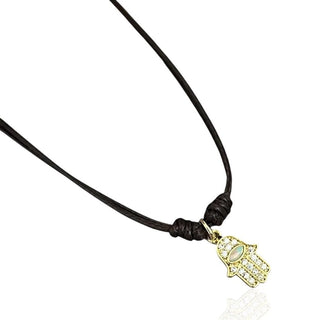 Protection & Energy - Opal Hamsa Hand Necklace - Georgina Nicol