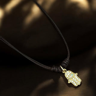 Protection & Energy - Opal Hamsa Hand Necklace - Georgina Nicol