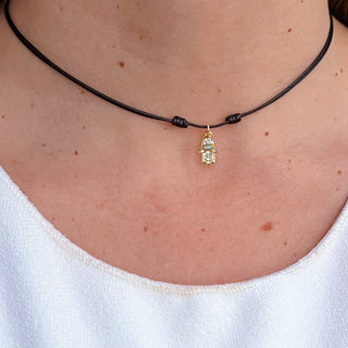 Protection & Energy - Opal Hamsa Hand Necklace - Georgina Nicol