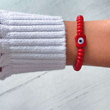 Load image into Gallery viewer, Protection, Energy &amp; Strength – Red Evil Eye Bracelet – Limited Edition - Georgina Nicol

