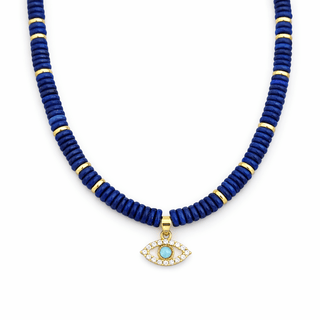 Protection Evil Eye Beaded Necklace - Georgina Nicol