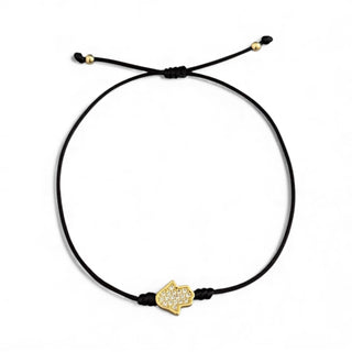 Protection & Good Energy CZ Hamsa Hand Bracelet - Georgina Nicol