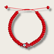 Load image into Gallery viewer, Protection &amp; Good Energy – Red Hamsa Evil Eye Bracelet – Limited Edition - Georgina Nicol
