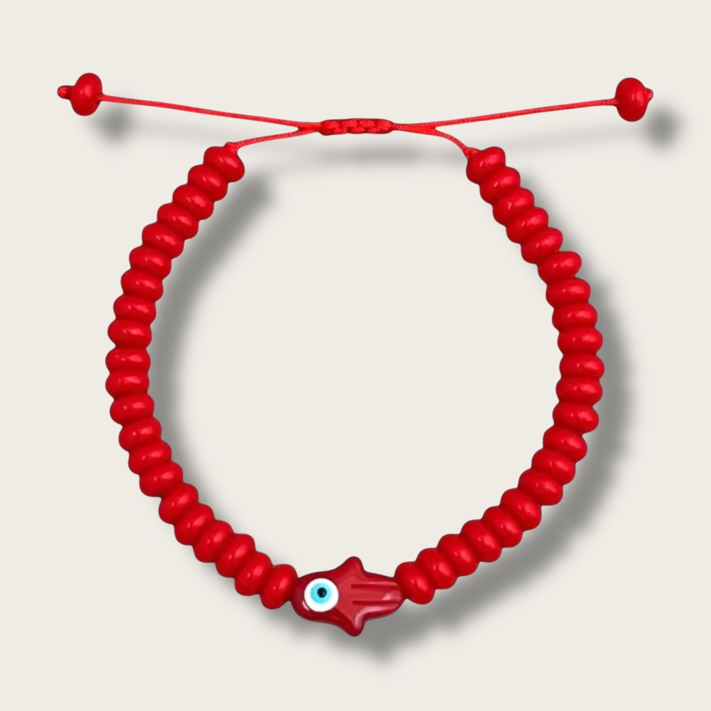 Protection & Good Energy – Red Hamsa Evil Eye Bracelet – Limited Edition - Georgina Nicol