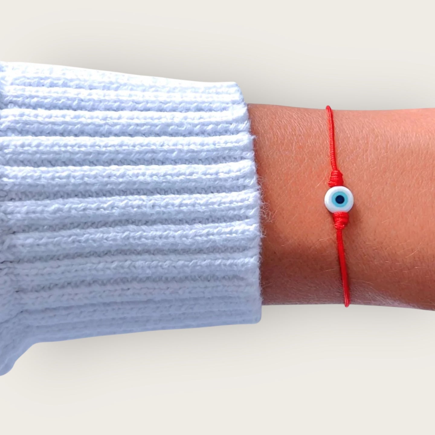 Protection & Spiritual Strength – Red String Evil Eye Bracelet - Georgina Nicol