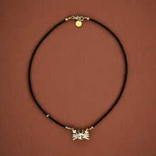 Load image into Gallery viewer, Protection &amp; Strength — CZ Crab Black Spinel Necklace - Georgina Nicol

