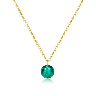 Radiant Elegance — Green Crystal Pendant Necklace - Georgina Nicol