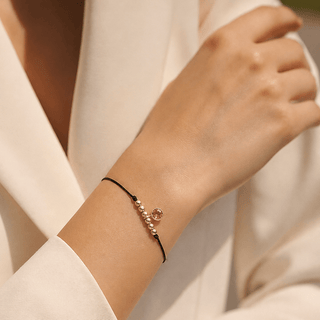 Rosalia Pink Topaz Cord Bracelet - Georgina Nicol