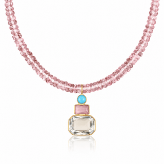 Rosalie Pink Quartz Necklace - Georgina Nicol