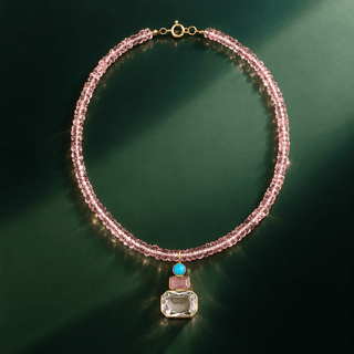 Rosalie Pink Quartz Necklace - Georgina Nicol