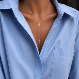 Rosary Lariat Necklace - Georgina Nicol
