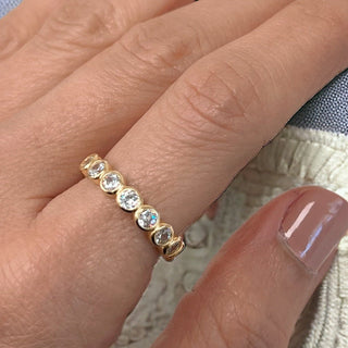 Round Cz Ring Gold - Georgina Nicol