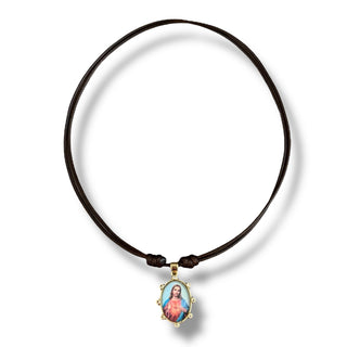 Sacred Heart of Jesus Cord Necklace - Georgina Nicol