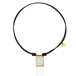 Sacred Heart of Jesus Mother of Pearl Necklace - Georgina Nicol