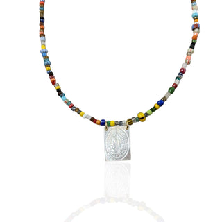Saint Benedict Mother of Pearl Necklace - Georgina Nicol