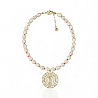 Saint Benedict Pearl Necklace - Georgina Nicol