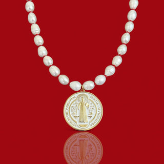 Saint Benedict Pearl Necklace - Georgina Nicol