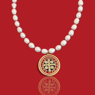 Saint Benedict Pearl Necklace - Georgina Nicol