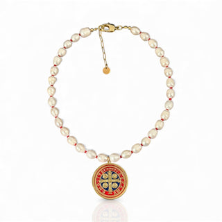 Saint Benedict Pearl Necklace - Georgina Nicol