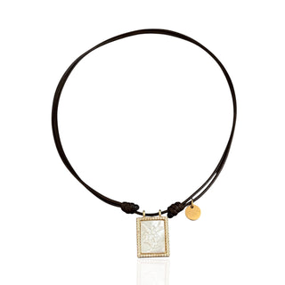 Saint Michael Archangel Mother of Pearl Necklace - Georgina Nicol