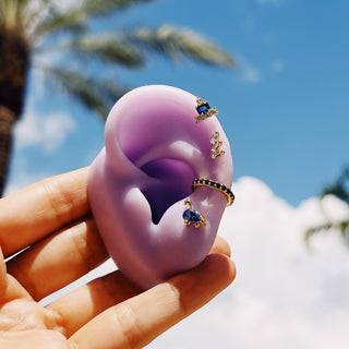 Sapphire Cz Ear Cuff Gold - Georgina Nicol