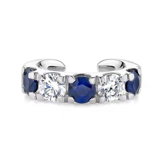 Sapphire Cz Ear Cuff Silver - Georgina Nicol