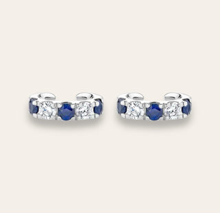 Sapphire Cz Ear Cuff Silver - Georgina Nicol