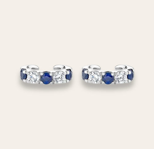 Sapphire Cz Ear Cuff Silver - Georgina Nicol