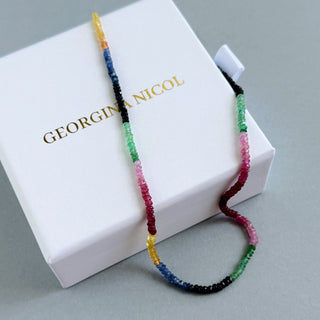 Sapphire Rainbow Necklace - Georgina Nicol