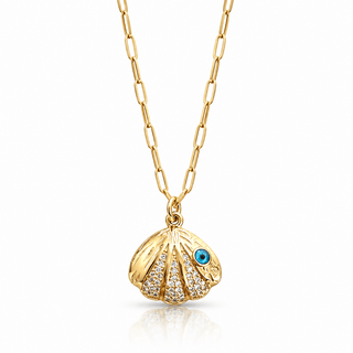 Seashell Evil Eye Necklace - Georgina Nicol