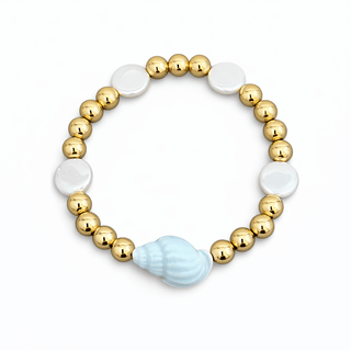 Seashell Gold Ball Bracelet - Georgina Nicol
