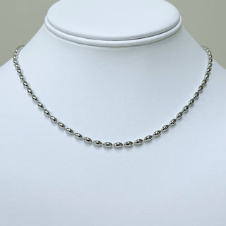 Silver Beaded Chain Necklace - Georgina Nicol
