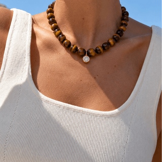 Sofia Tiger's Eye Necklace - Georgina Nicol