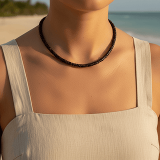 Strength & Grounded Confidence Garnet Beaded Necklace - Georgina Nicol