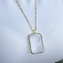 Load image into Gallery viewer, Symbol of Abundance &amp; Serenity - Clear Buddha Paperclip Chain Necklace - Georgina Nicol
