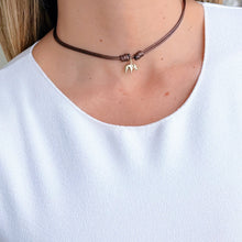 Load image into Gallery viewer, Symbol of Strength &amp; Luck - 14k Solid Gold Elephant Cord Necklace - Georgina Nicol
